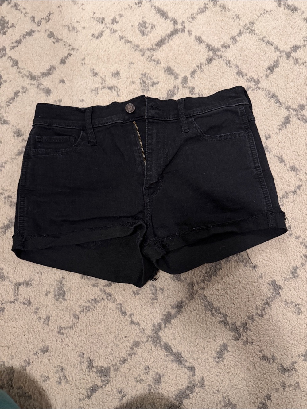 Hollister Black Women's Denim Cutoff Shorts